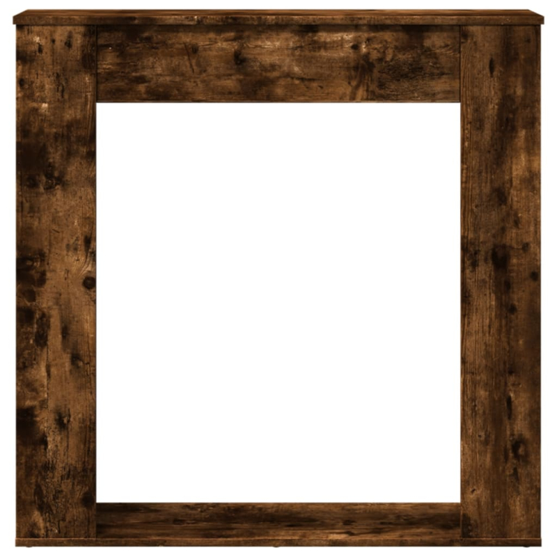 Kaminumrandung Räuchereiche 100x20x100 cm Holzwerkstoff