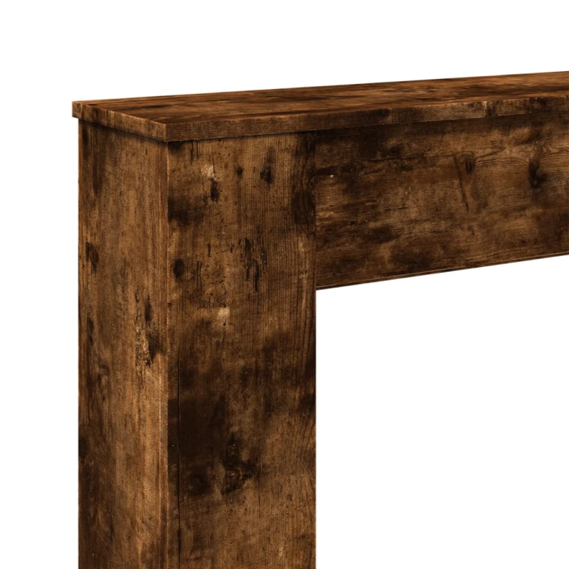 Kaminumrandung Räuchereiche 100x20x100 cm Holzwerkstoff