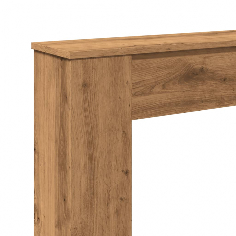 Kaminumrandung Artisan-Eiche 100x20x100 cm Holzwerkstoff