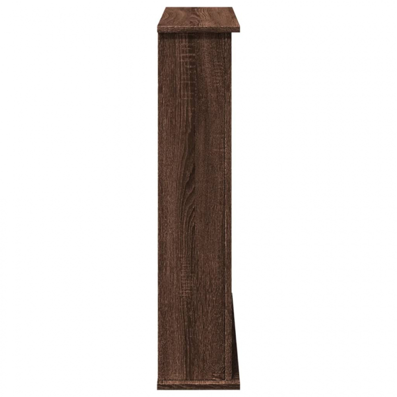 Kaminumrandung Braun Eichen-Optik 75x20x87,5 cm Holzwerkstoff