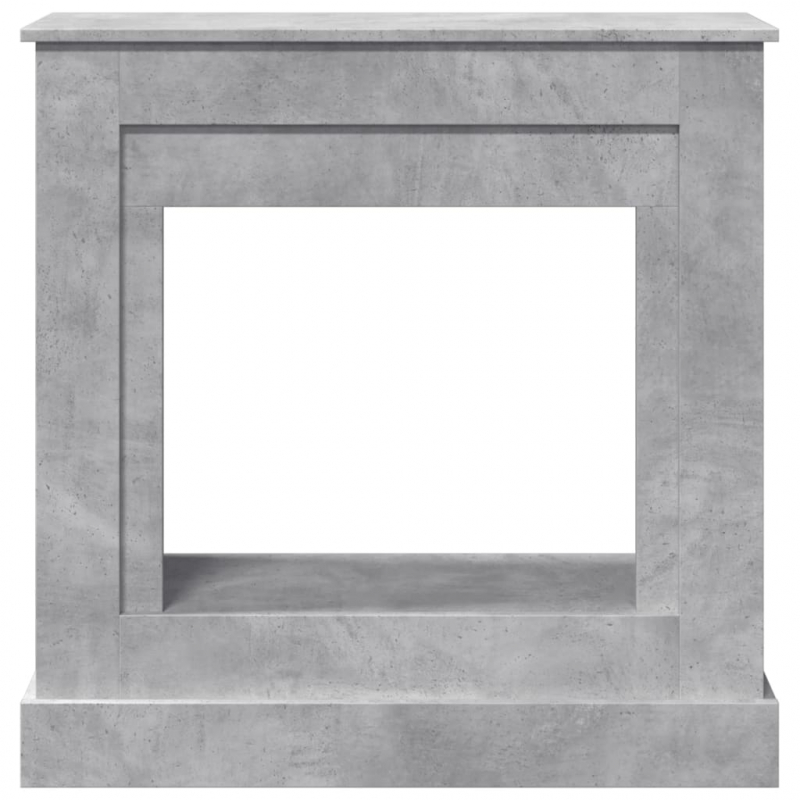 Kaminumrandung Betongrau 90x30x90 cm Holzwerkstoff