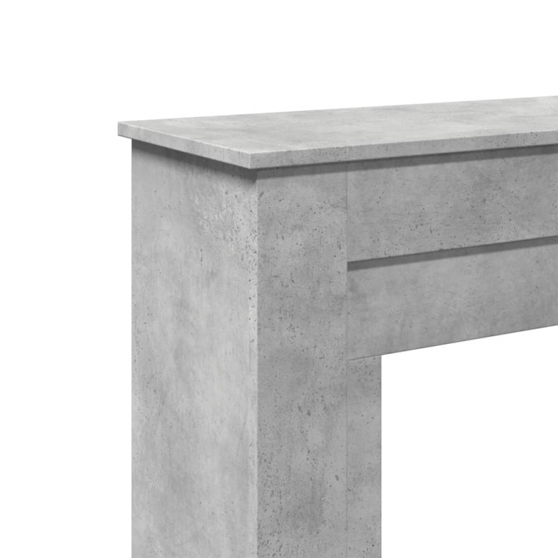 Kaminumrandung Betongrau 90x30x90 cm Holzwerkstoff