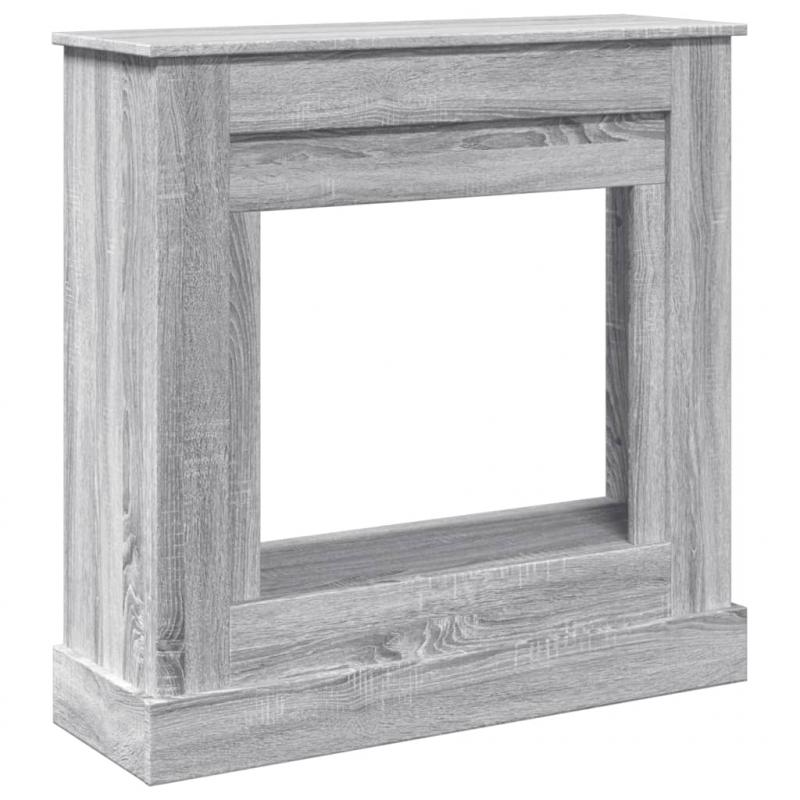 Kaminumrandung Grau Sonoma 90x30x90 cm Holzwerkstoff