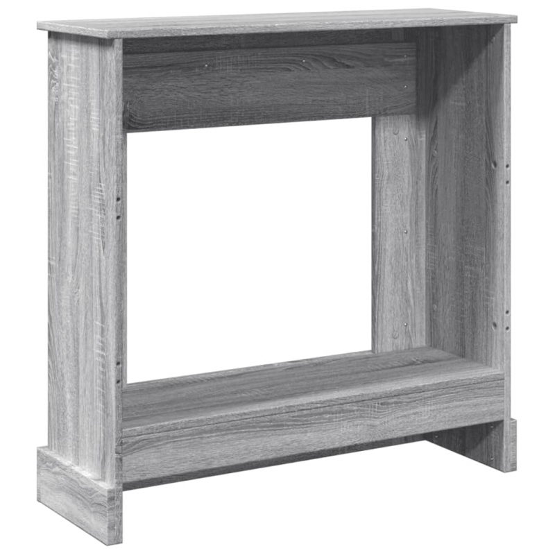 Kaminumrandung Grau Sonoma 90x30x90 cm Holzwerkstoff