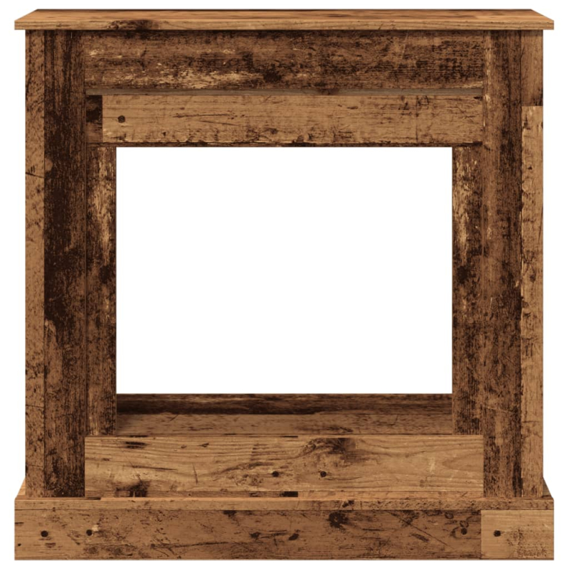 Kaminumrandung Altholz-Optik 90x30x90 cm Holzwerkstoff
