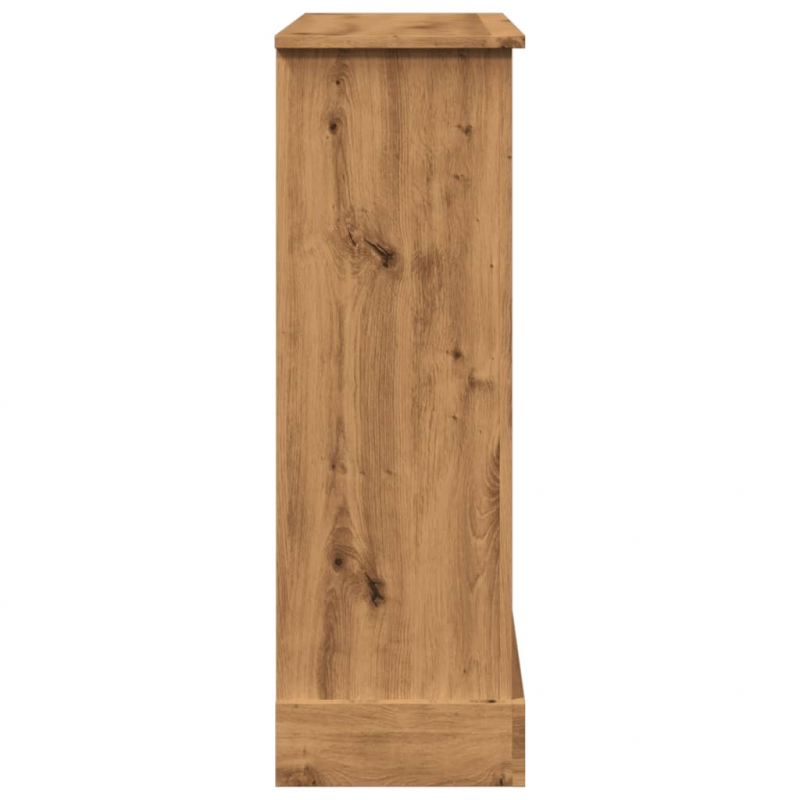 Kaminumrandung Artisan-Eiche 90x30x90 cm Holzwerkstoff