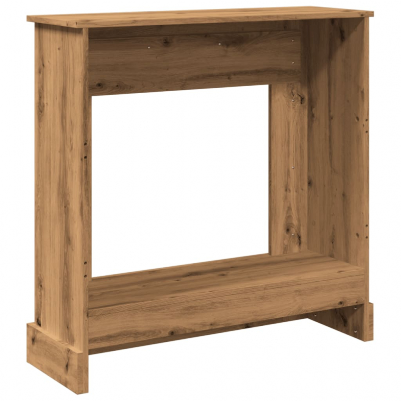 Kaminumrandung Artisan-Eiche 90x30x90 cm Holzwerkstoff