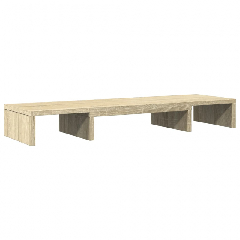 Monitorständer Verstellbar Sonoma-Eiche 80x24x10,5 cm