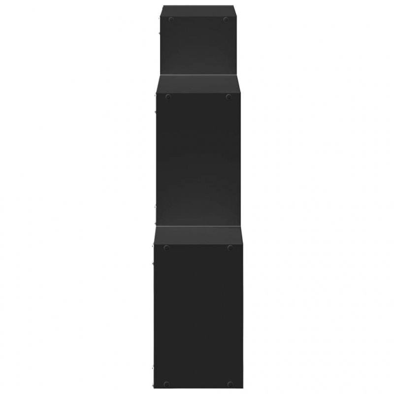 Wandschrank 78x18x71 cm Schwarz Holzwerkstoff