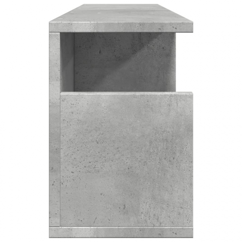 Wandschrank 80x20x30 cm Betongrau Holzwerkstoff