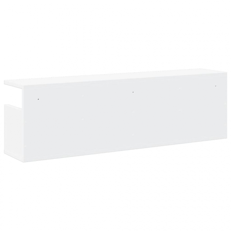 Wandschrank 100x20x30 cm Weiß Holzwerkstoff