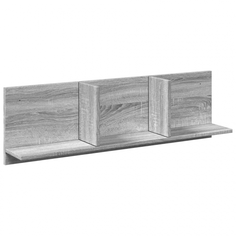 Wandschrank 100x16,5x30 cm Grau Sonoma Holzwerkstoff