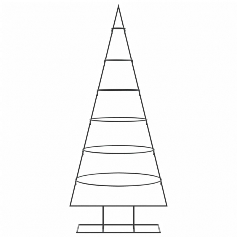 Metall-Weihnachtsbaum für Dekorationen Schwarz 150 cm