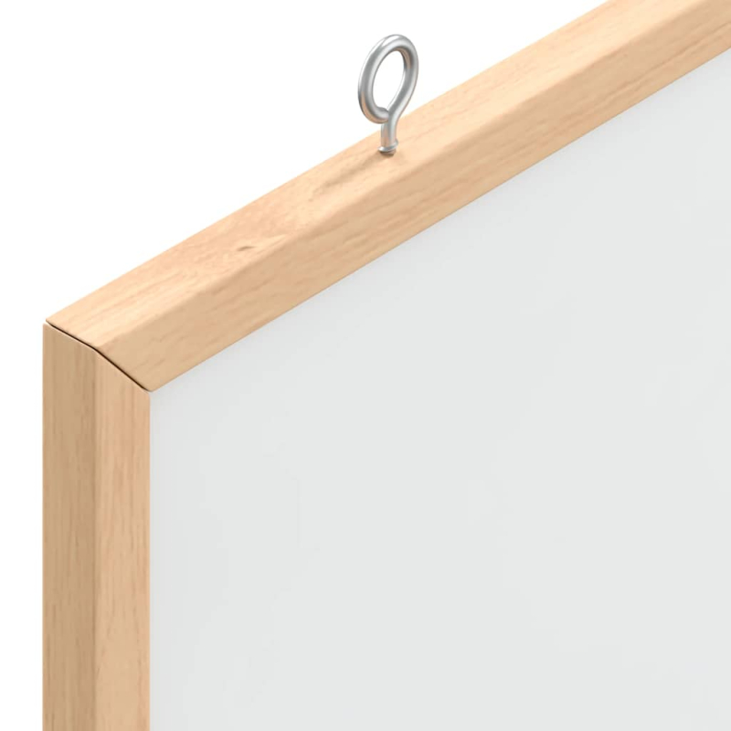 Magnetisches Whiteboard mit massivem Kiefernholzrahmen 60x55 cm