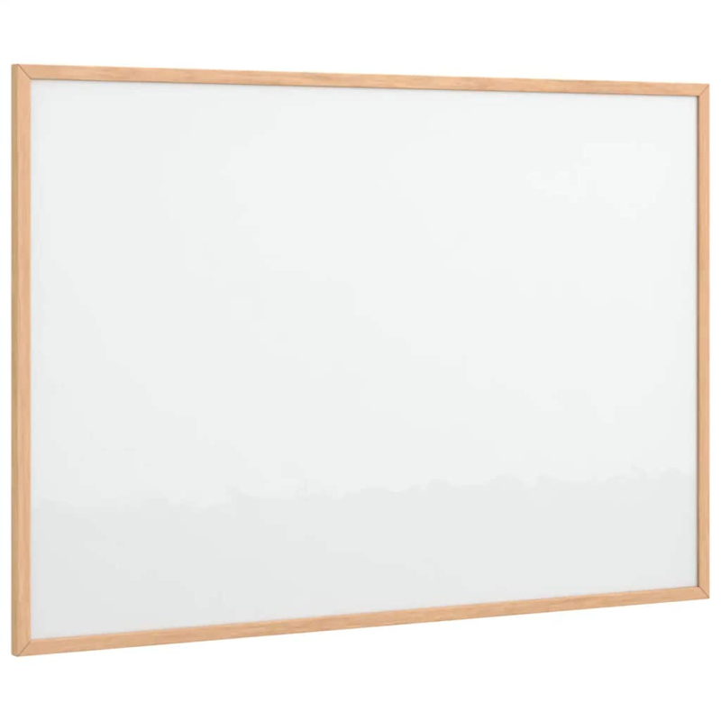Magnetisches Whiteboard mit massivem Kiefernholzrahmen 80x55 cm