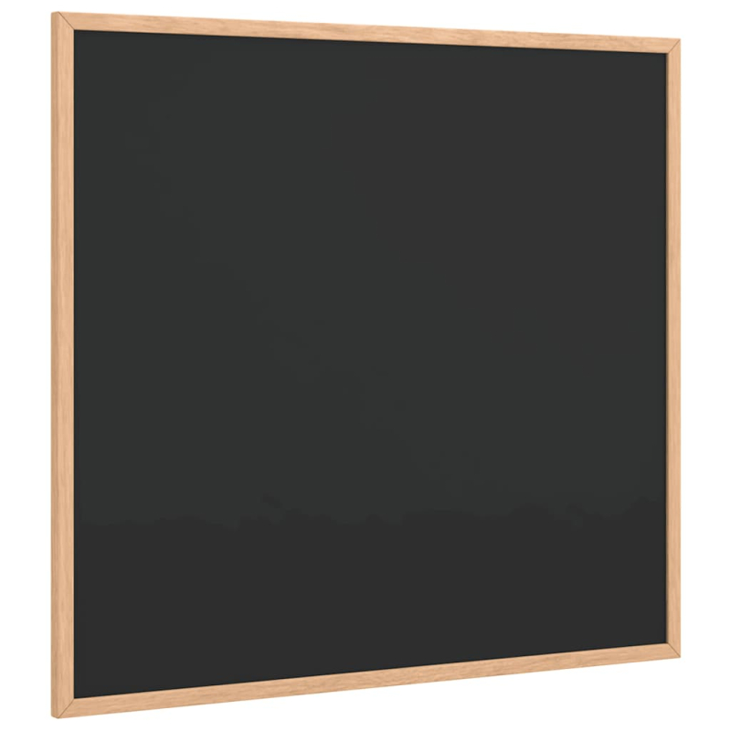 Kreidetafel mit massivem Kiefernholzrahmen Schwarz 60x55 cm