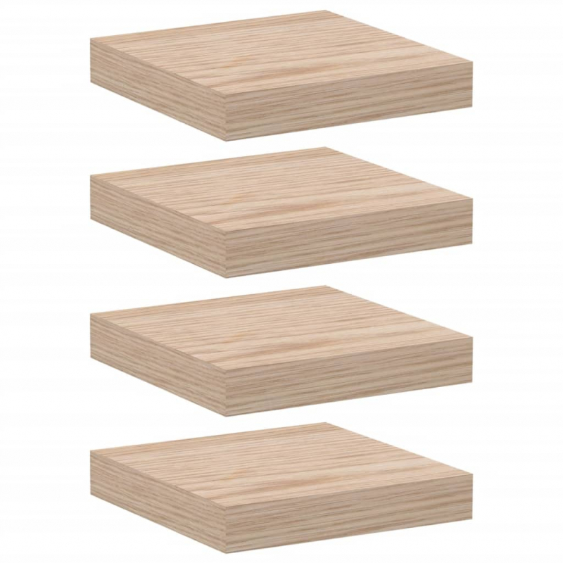 Schweberegal 4 Stk. 23x23,5x4 cm Holzwerkstoff