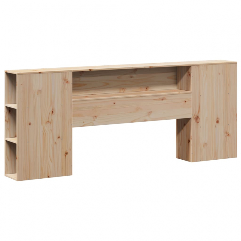 Kopfteil mit Stauraum 180 cm Massivholz Kiefer