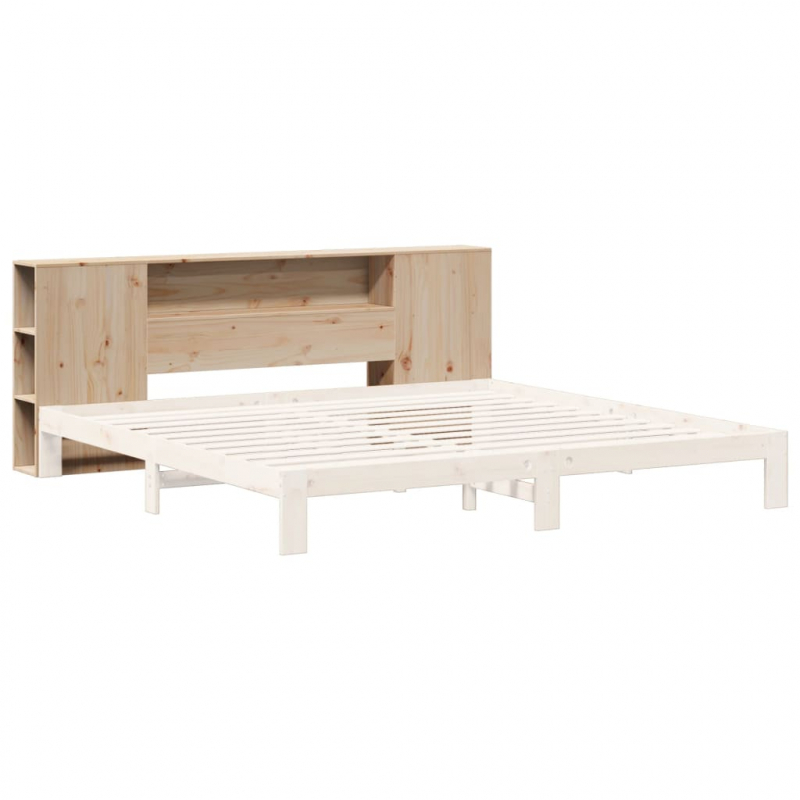 Kopfteil mit Stauraum 180 cm Massivholz Kiefer