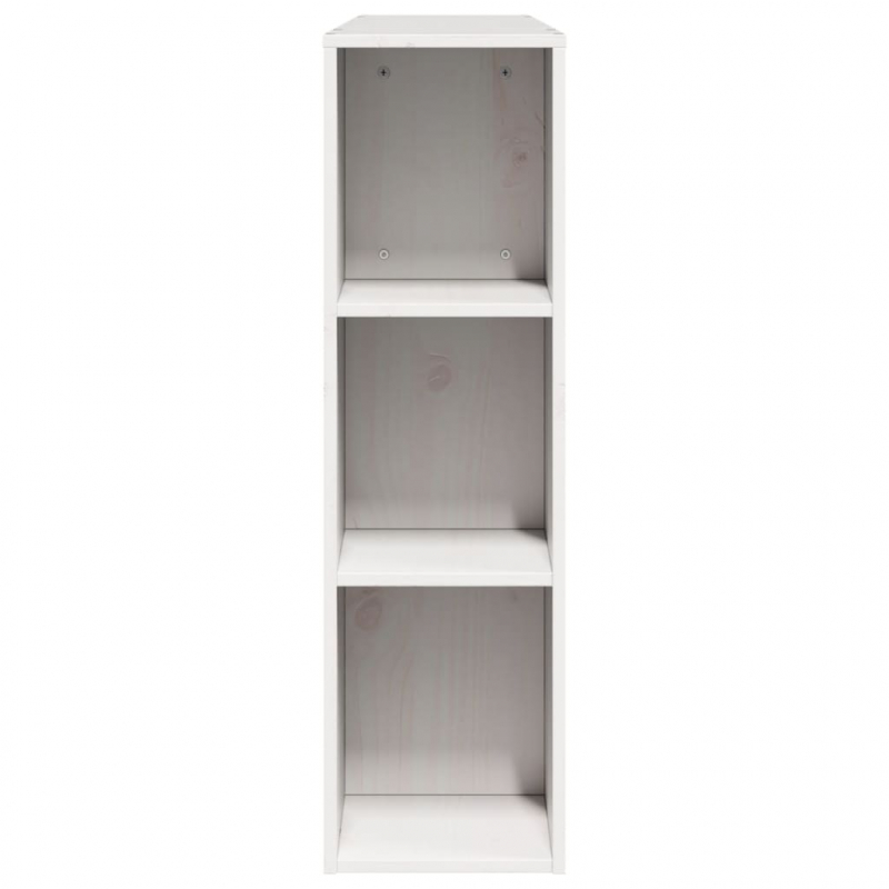 Kopfteil mit Stauraum Weiß 150 cm Massivholz Kiefer