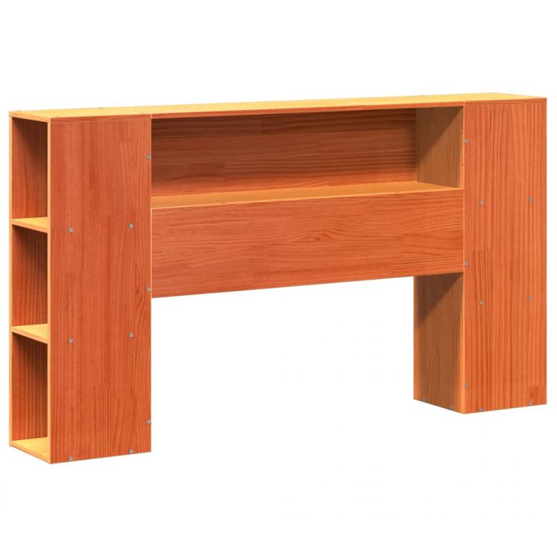 Kopfteil mit Stauraum Wachsbraun 150 cm Massivholz Kiefer