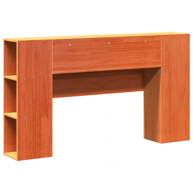 Kopfteil mit Stauraum Wachsbraun 150 cm Massivholz Kiefer