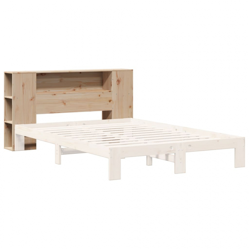Kopfteil mit Stauraum 140 cm Massivholz Kiefer