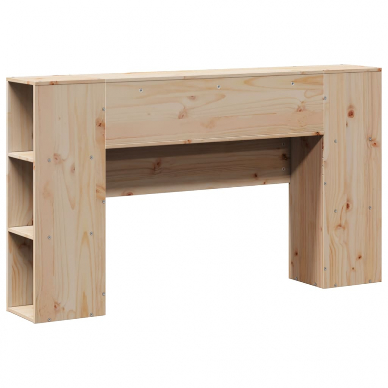 Kopfteil mit Stauraum 120 cm Massivholz Kiefer