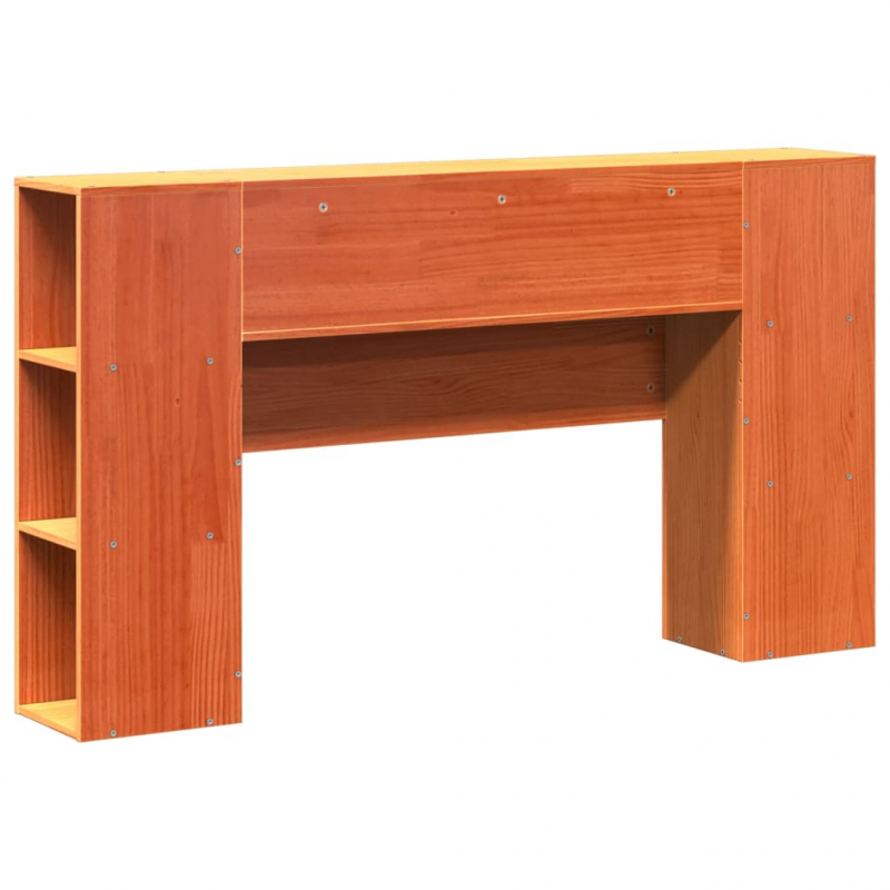 Kopfteil mit Stauraum Wachsbraun 120 cm Massivholz Kiefer