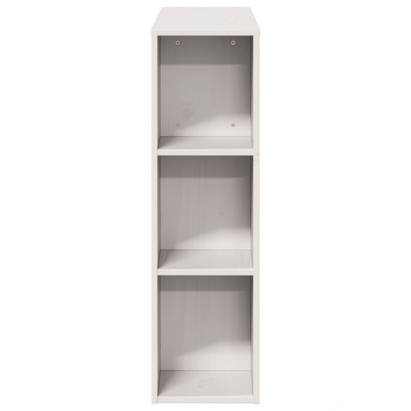 Kopfteil mit Stauraum Weiß 100 cm Massivholz Kiefer