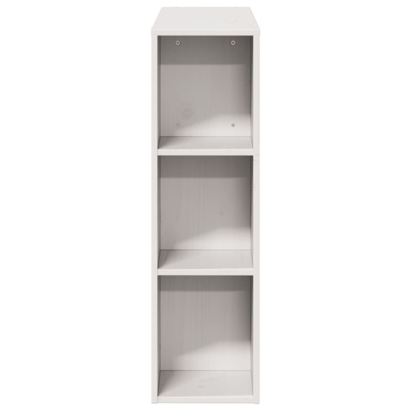 Kopfteil mit Stauraum Weiß 90 cm Massivholz Kiefer