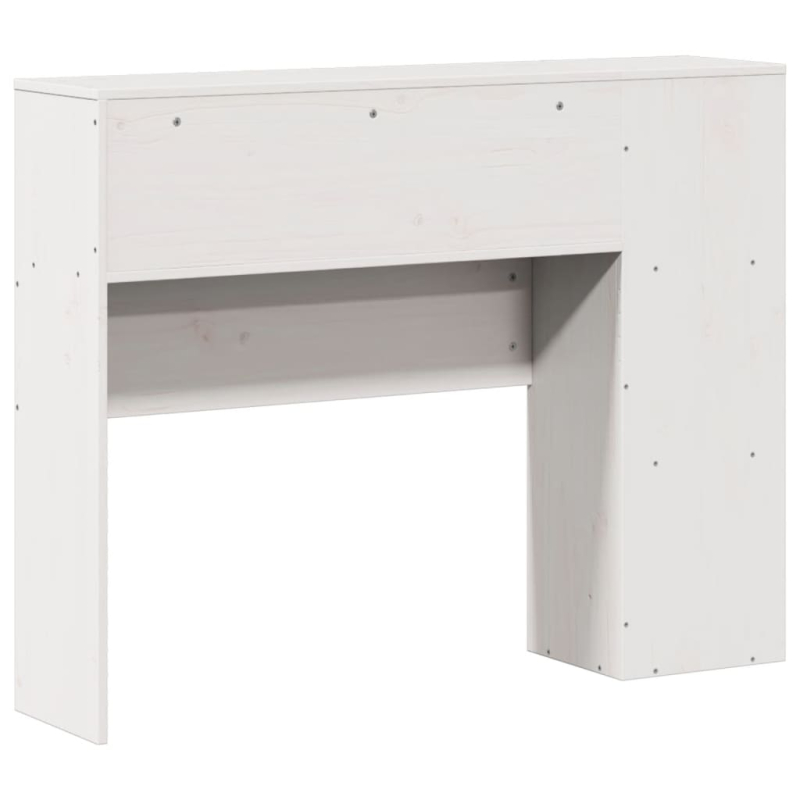 Kopfteil mit Stauraum Weiß 90 cm Massivholz Kiefer