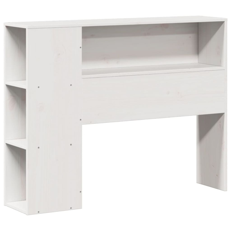 Kopfteil mit Stauraum Weiß 75 cm Massivholz Kiefer