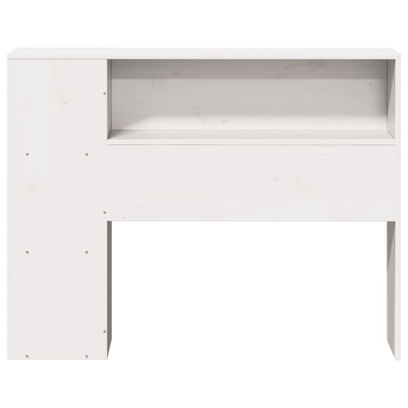 Kopfteil mit Stauraum Weiß 75 cm Massivholz Kiefer