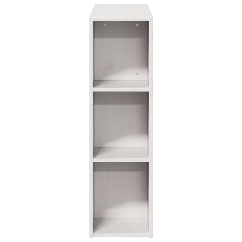 Kopfteil mit Stauraum Weiß 75 cm Massivholz Kiefer