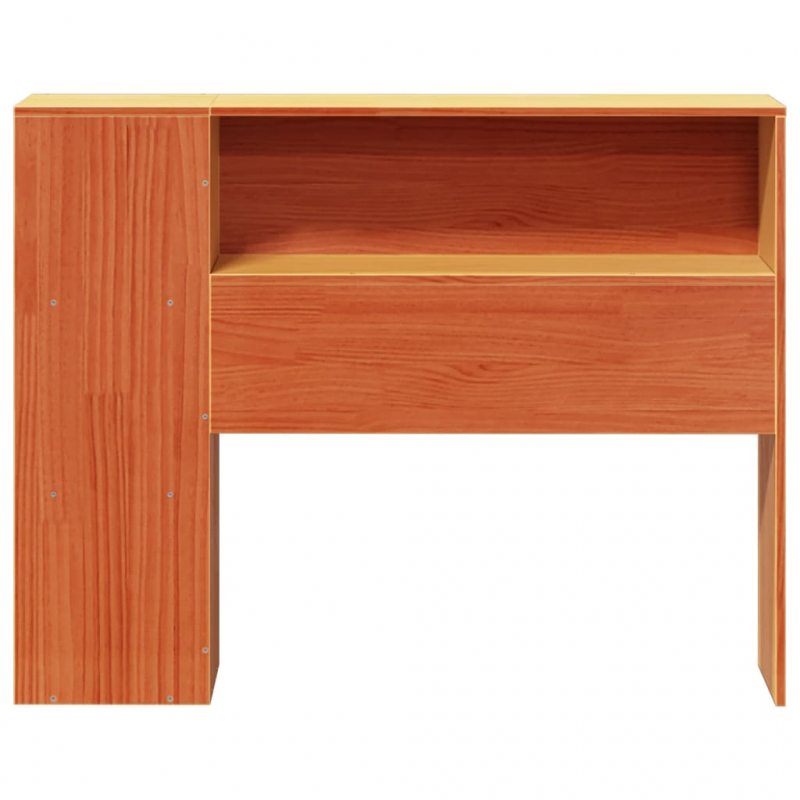 Kopfteil mit Stauraum Wachsbraun 75 cm Massivholz Kiefer