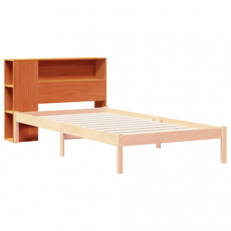 Kopfteil mit Stauraum Wachsbraun 75 cm Massivholz Kiefer