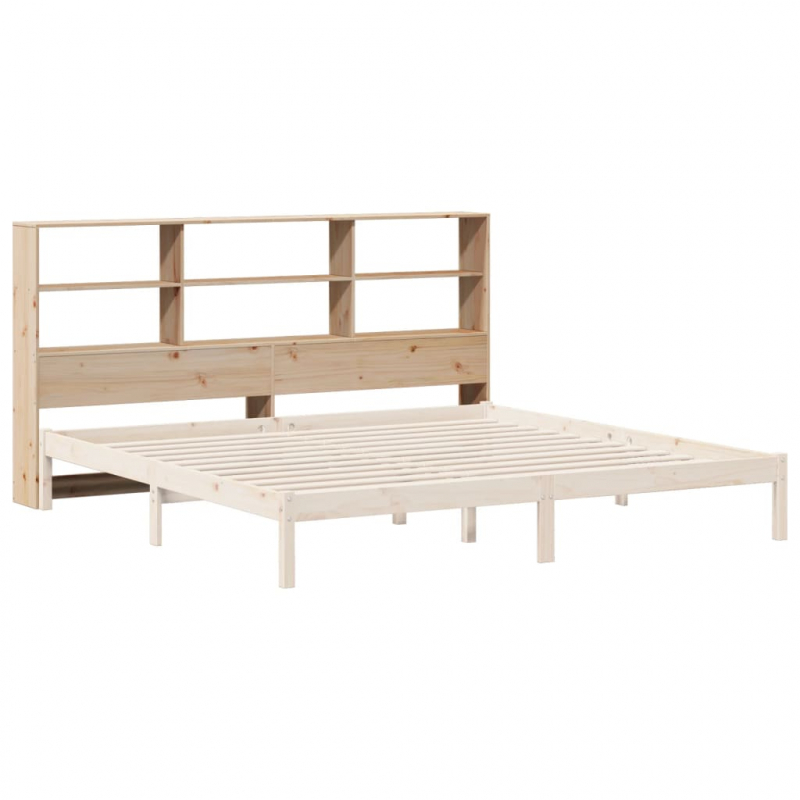 Kopfteil mit Stauraum 200 cm Massivholz Kiefer