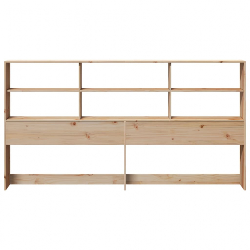 Kopfteil mit Stauraum 180 cm Massivholz Kiefer