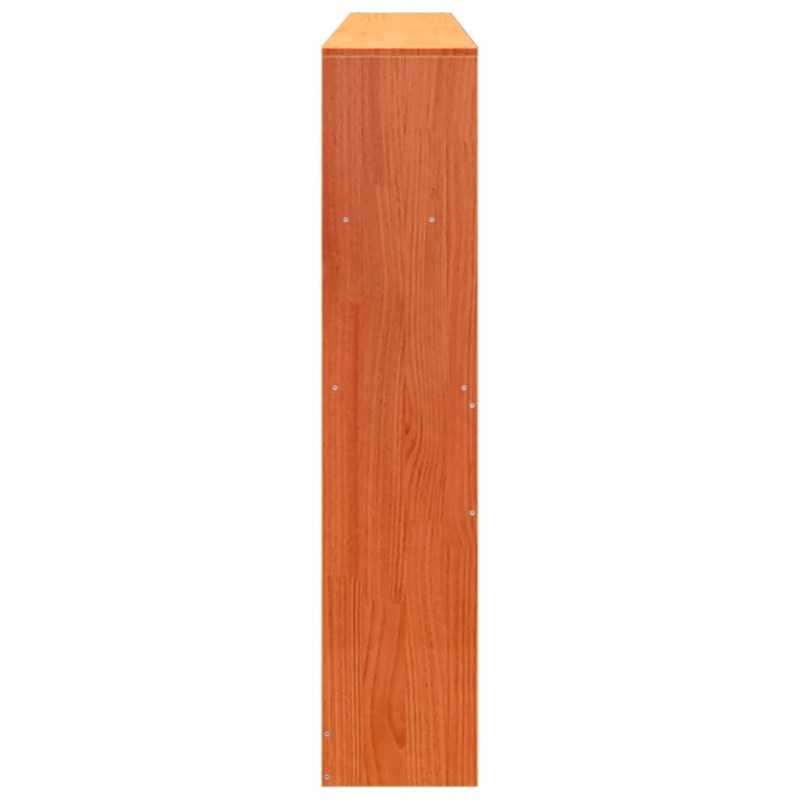 Kopfteil mit Stauraum Wachsbraun 180 cm Massivholz Kiefer