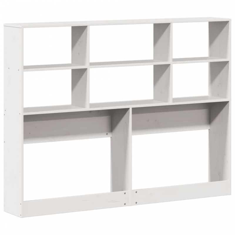 Kopfteil mit Stauraum Weiß 150 cm Massivholz Kiefer