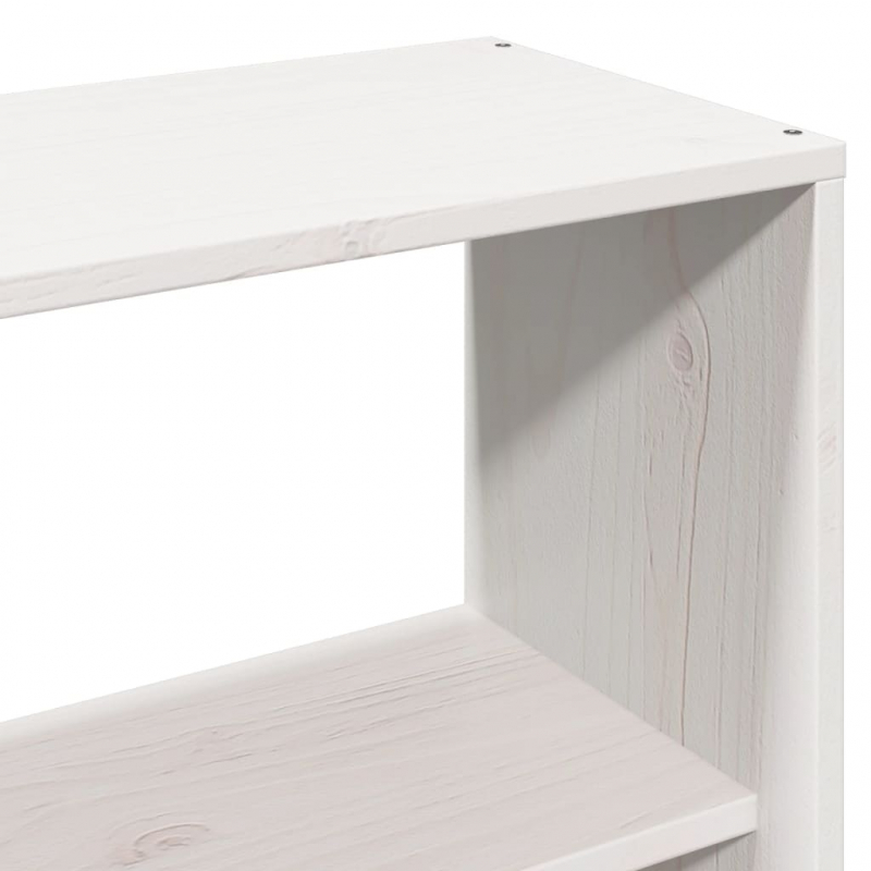 Kopfteil mit Stauraum Weiß 150 cm Massivholz Kiefer