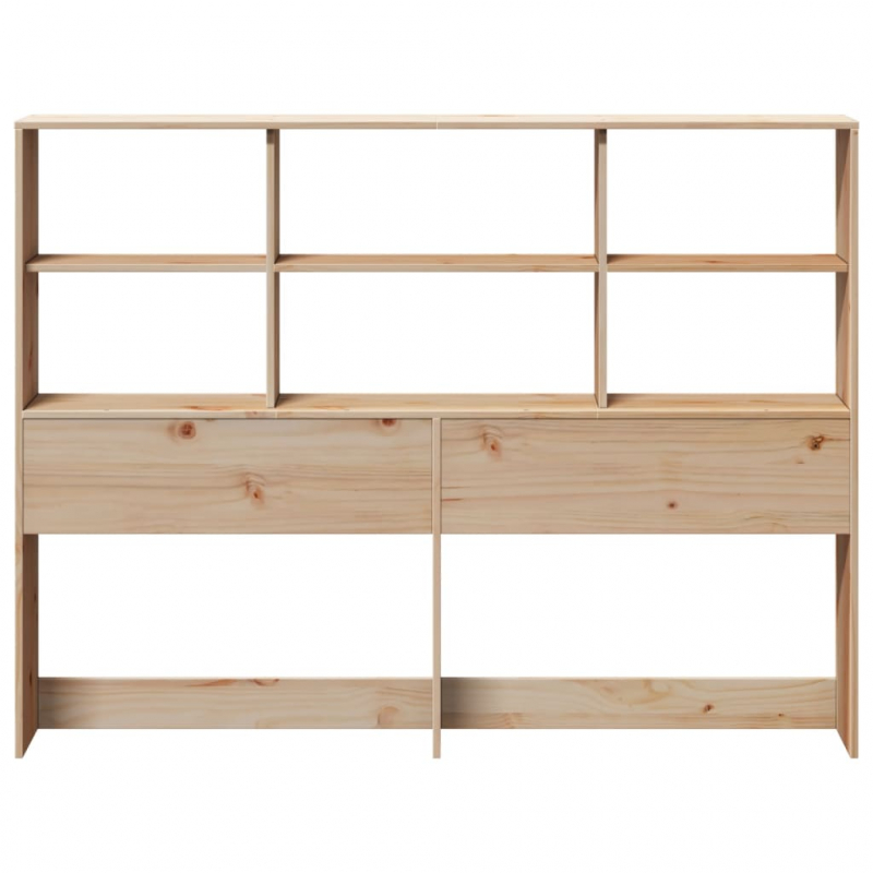 Kopfteil mit Stauraum 140 cm Massivholz Kiefer