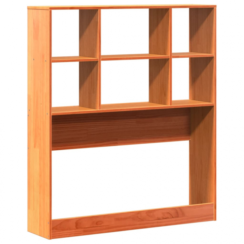 Kopfteil mit Stauraum Wachsbraun 90 cm Massivholz Kiefer