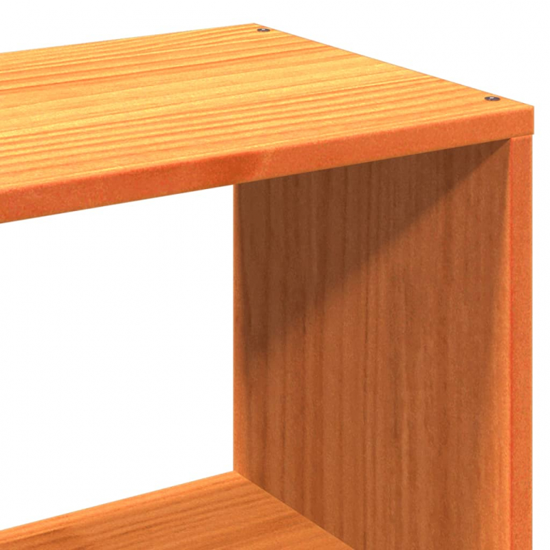 Kopfteil mit Stauraum Wachsbraun 90 cm Massivholz Kiefer