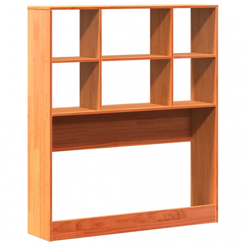 Kopfteil mit Stauraum Wachsbraun 75 cm Massivholz Kiefer