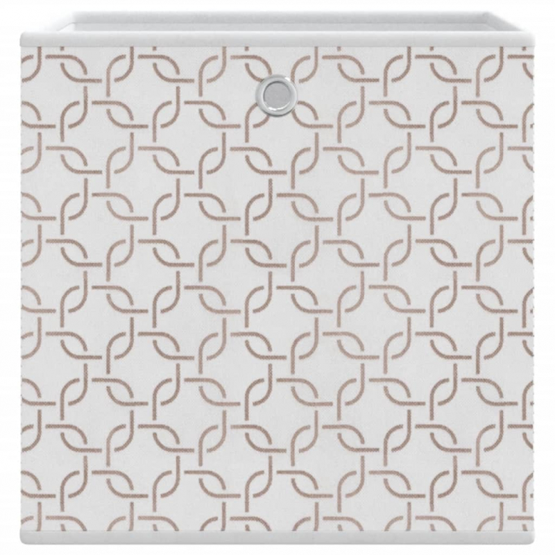 Faltboxen 4 Stk. Creme 32x32x32 cm Vlies