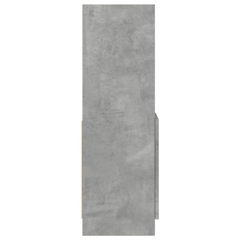 Highboard Betongrau 92x33x100 cm Holzwerkstoff