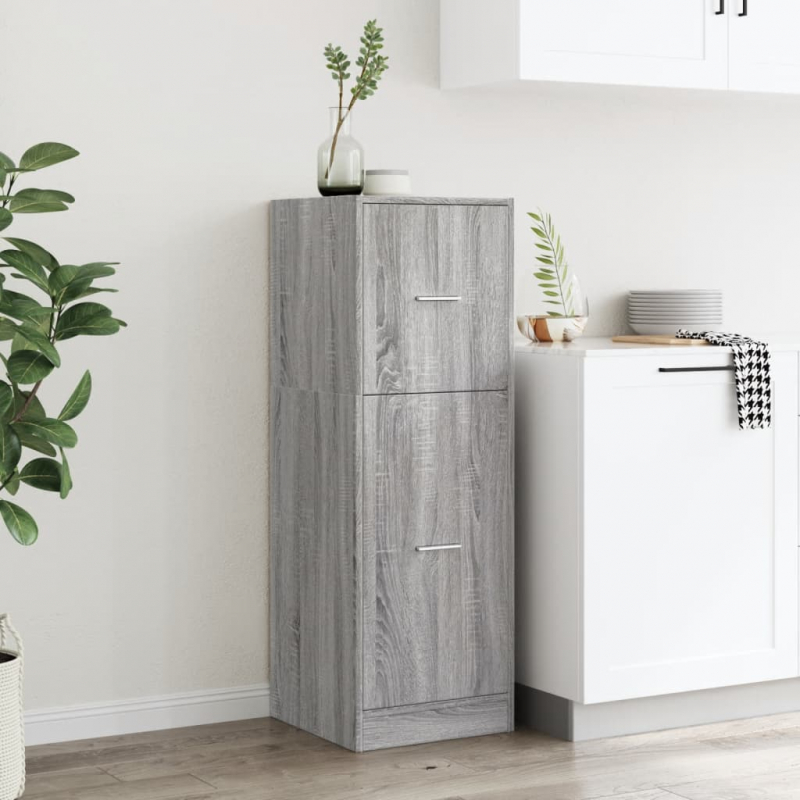 Apothekerschrank Grau Sonoma 40x41x118 cm Holzwerkstoff