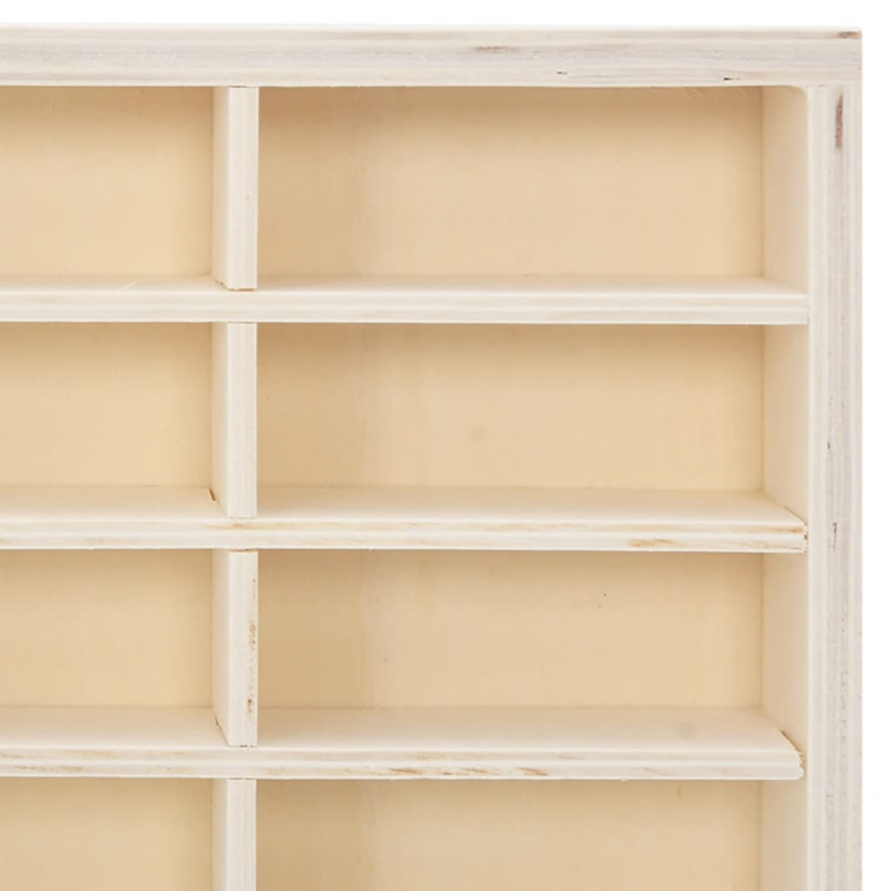 Sammlervitrine aus Holz mit 60 Fächern 60x4,5x40,5 cm